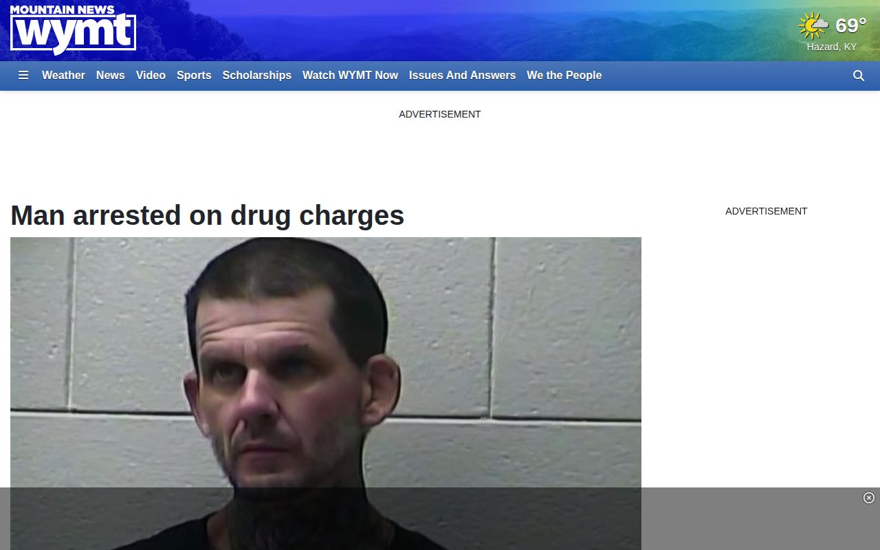 WYMT Montgomery County arrest story with MCSO image connected to Camargo Road